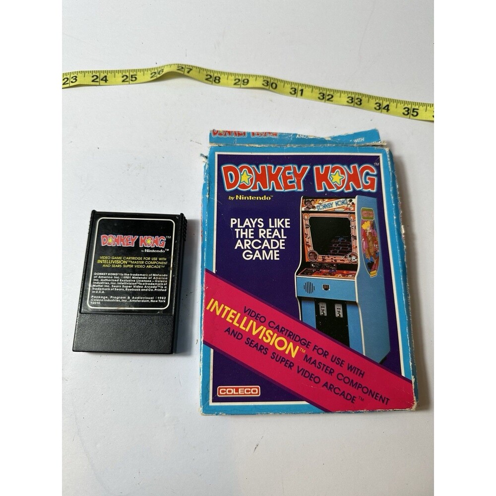 INTELLIVISION DONKEY KONG By Nintendo Game Cartridge In Box 1982 COLECO